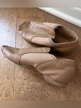 balera Tan Slip-On Jazz Shoes